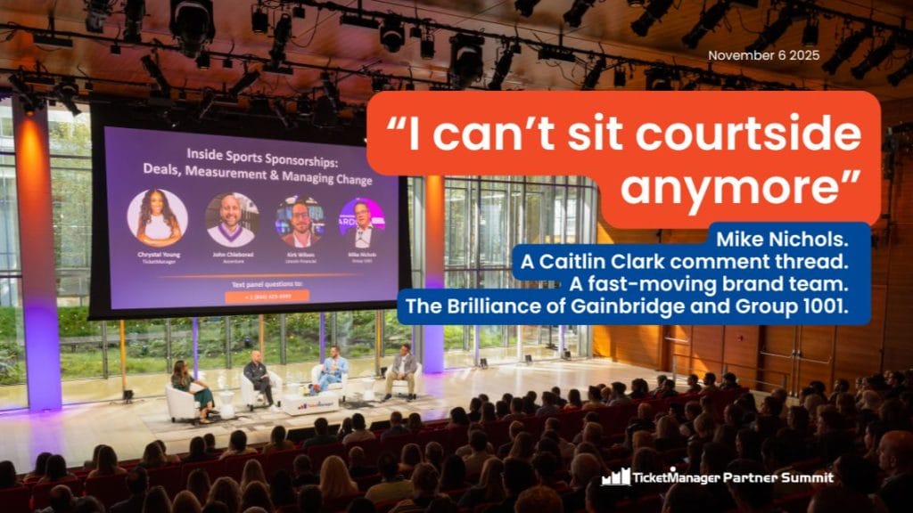 “I Can’t Sit Courtside Anymore”: From TicketManager Partner Summit Insights to a Social-Born Activation
